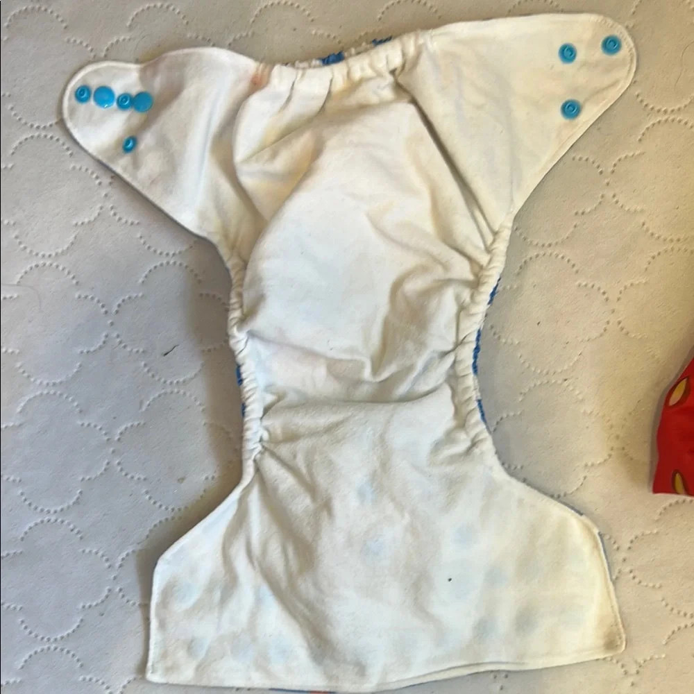 Vibrant Red and Orange Diaper Covers Waterproof Accessories